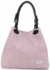 Kožené kabelka shopper bag Vittoria Gotti pudrová růžová V90047CH